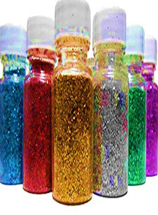 Mallexo Premium Dry Glitter Powder for Kids Craft Work Project Set of 6PCS Glitters Dust for Art and Craft Multicolored Sprinkles Set for Girls Stylish Sparkle Dry Colors (Birthday Gift 6pc_Glitter_Set) - Image 1